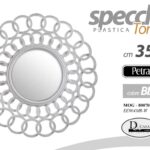 SPECCHIO DA PARETE TONDO BAGNO INGRESSO LETTO TONDO BIANCO CLASSICO MODERNO 35CM