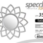 SPECCHIO DA PARETE TONDO BAGNO INGRESSO LETTO STELLA GIRASOLE VINTAGE RETRò 35cm