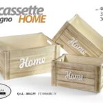3 CASSETTE CONTENITORI PORTA OGGETTI ARREDO CASA VETRINA CUCINA BAGNO 40-35-30cm