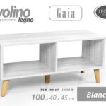 TAVOLINO PORTA TV TAVOLO Soggiorno SALOTTO MODERNO BIANCO ROVERE 100*40*h45