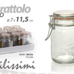 BARATTOLO ERMETICO BARATTOLO CONSERVE CUCINA AROMI SPEZIE SALE 11,5*7CM