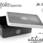 CONTENITORE COPERCHIO ORGANIZER SALVASPAZIO SCATOLA BIANCHERIA 11 LT 28*37*14 cm