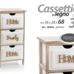 MOBILETTO CASSETTIERA SALVASPAZIO 3 CASSETTI LEGNO CLASSICO MODERNO h68*36*28