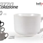 Tazza colazione tazzone cereali latte vintage industrial ceramica color 450 ml
