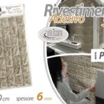 PANNELLO ADESIVO 77*70cm PIETRA 3 D SPESSORE 6 MM PARETE Mattoni Piastrella Muro