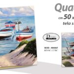 QUADRO STAMPA SU TELA Canvas LEGNO BARCHE BARCA VITA DI MARE ASSORTITI 50*70 cm