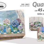 QUADRO STAMPA SU TELA Canvas LEGNO ESTATE VASI FIORI Multicolor ASSORT 45*45 cm