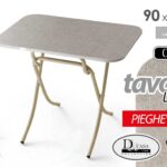 TAVOLO PIEGHEVOLE TAVOLINO SALVASPAZIO CAMERA SCRIVANIA LEGNO CREMA 90*60*h77cm