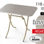 TAVOLO PIEGHEVOLE TAVOLINO SALVASPAZIO CAMERA SCRIVANIA CREMA AVORIO 70*110*h77