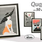 QUADRO STAMPA SU TELA MODERNO Canvas MODA Fashion DONNA STILE ASSOR 50*70 CM