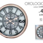 OROLOGIO DA PARETE STILE ANTICO PLASTICO METAL VINTAGE CLASSICO MODERNO 46*5 cm