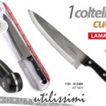 1 PEZZO COLTELLO CUCINA BAKEL POSATA RISTORANTE 20CM LAMA INTERA  ACCIAIO