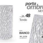 PORTA OMBRELLI METALLO CONTENITORE TRAFORATO TONDO Scolapioggia MODERNO 48*24cm