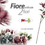 RAMO 2 FIORI FIORE STELO 93 CM RAMETTO ARTIFICIALE PER FASCIO MAZZO COLOR