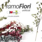 RAMETTO RAMO FIORI 119 CM FIORE FINTO STELO DECORATIVO ARTIFICIALE FASCIO COLOR