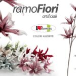 RAMO 5 FIORI FIORE STELO 109 CM DECORATIVO ARTIFICIALE PER FASCIO MAZZO COLOR
