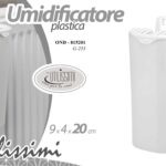 Umidificatore evaporatore calorifero vaschetta gancio plastica bianco 20 cm