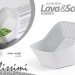 Scolatutto lavaggio verdura frutta lavello cestello cucina pratic plastica 3,7 L