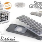 Stampo vaschetta ghiaccio cubetti coperchio estraz facile plastic sil ass 27 cm