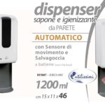 Dispenser sapone automatico parete sensore movimento hotel ufficio salvagoccia