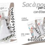 SAC A' POCHE TASCA SIRINGA DOLCI 8 BECCUCCI Cup Cake Design Decorazione Torta