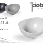 Ciotola aperitivo buffet finger food dessert moderna cucina ceramica ass 12x11cm