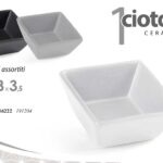 Ciotola aperitivo buffet finger food dessert moderna cucina ceramica ass 8*8*3,5