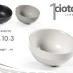 Ciotolina aperitivo buffet finger food dessert moderna cucina ceramica ass 10x3