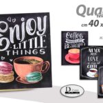 QUADRO STAMPA SU TELA Canvas LEGNO CAFFè THE Sweet MODERNO COLOR ASSORT 40*40cm
