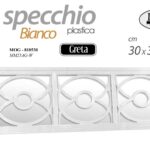 SPECCHIO DA PARETE BIANCO RETTANGOLARE CLASSICO MODERNO SPECCHIERA ACRILIC 91*30