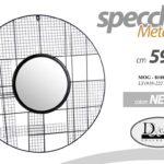 SPECCHIO DA PARETE TONDO SPECCHIERA CORNICE METALLO NERO Moderno INDUSTRIA 59 cm