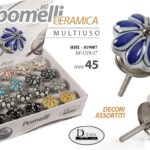 POMELLO CERAMICA MOBILE CASSETTIERA TONDO UNIVERSALE COLOR ASS 0,45CM