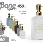 Dosatore sapone liquido quadrato home erogatore oro luxury dispenser vetro ass