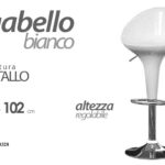 SGABELLO SGABELLO Cucina UFFICIO NEGOZIO BAR ROBUSTO MODERNO Regolabile BIANCO
