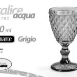 Calice Acqua BICCHIERE DA TAVOLA GAMBO VINO Cocktail Drink DIAMANTE G 17CM 260ML