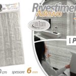 Pannello rivestimento muro effetto pietra grigio adesivo 3d schiuma 77x70 cm