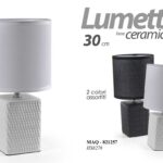 LAMPADA LUMETTO ABAT JOUR DA TAVOLO COMODINO CLASSICO MODERNO QUADRATO 30 cm