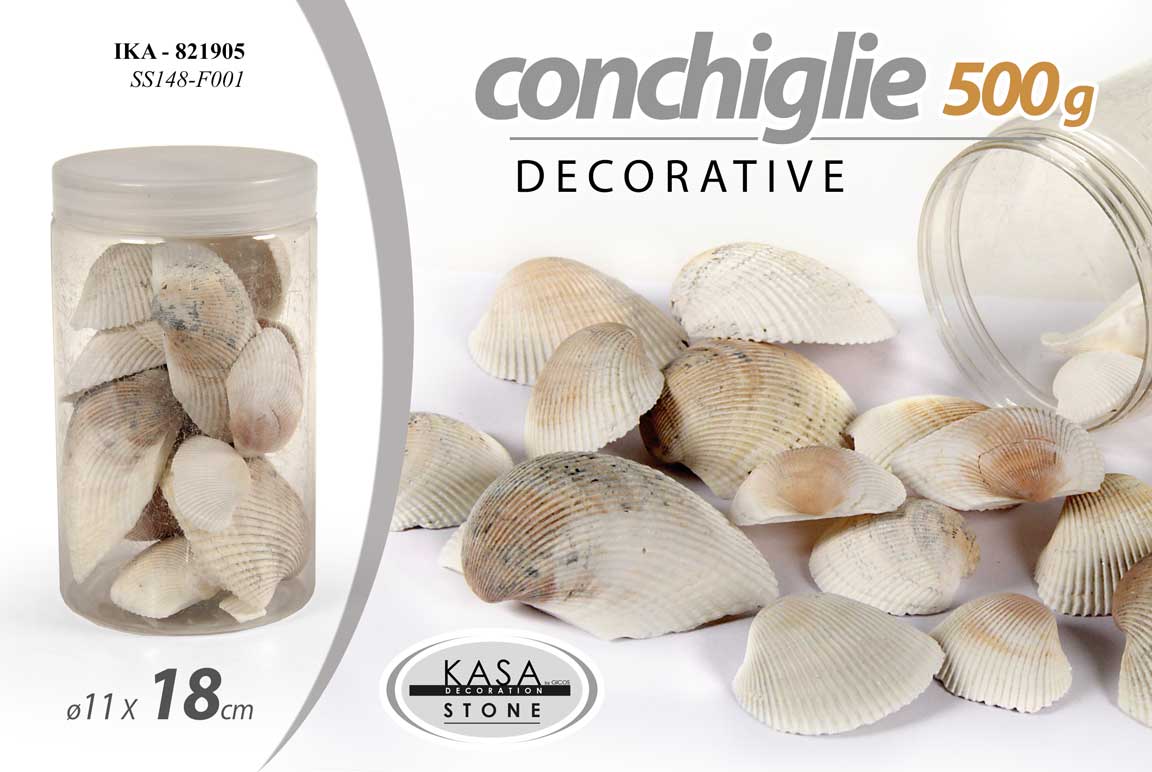 8025569821905 CONCHIGLIE MARINE DECORATIVE HOBBY DECOUPAGE NAUTICO BOMBONIERA COLOR ASS 500 GR - immagine 1