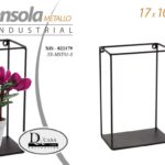 MENSOLA BACHECA PARETE SOSPESA RETTANGOLARE METALLO CLASSICO MODERNO 17*10*25 cm