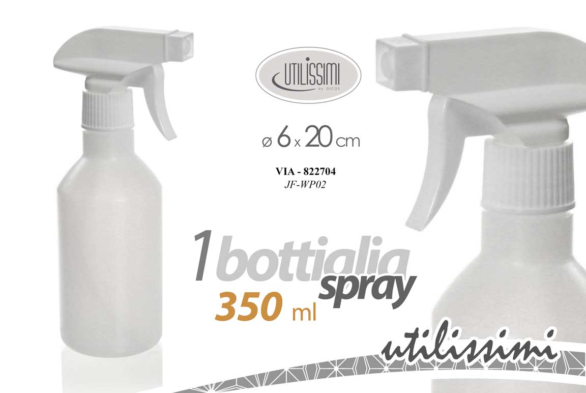 8025569822704 Bottiglia spray nebulizzatore spruzzino ricaricabile pulizia casa pet 20 cm - immagine 1