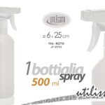 Bottiglia spray nebulizzatore spruzzino ricaricabile pulizia casa pet 500 ml