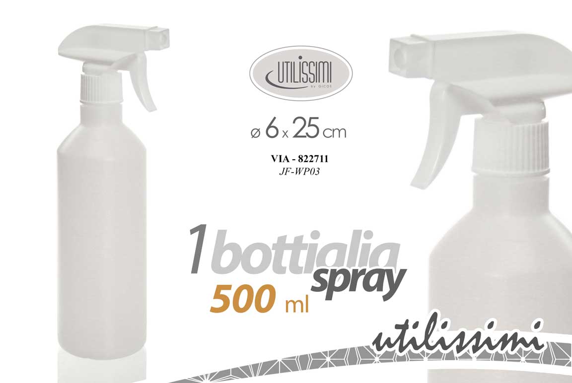 8025569822711 Bottiglia spray nebulizzatore spruzzino ricaricabile pulizia casa pet 500 ml - immagine 1