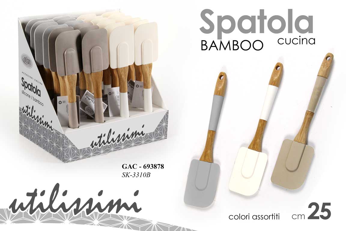 8025569822919 GAC/SPATOLA SIL./BAMB AS 25*6 SK-3310B-N - immagine 1
