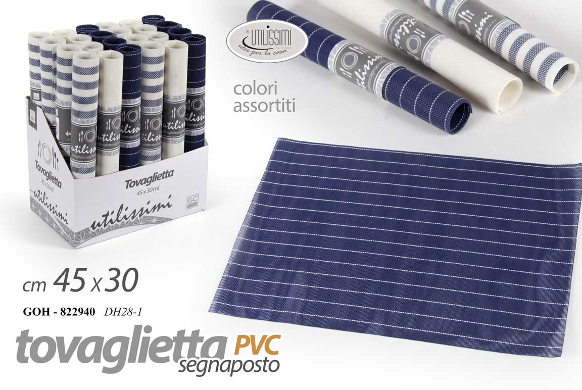 8025569822940 Tovaglietta americana segnaposto colazione pranzo tavola moderna pvc st as 45x30 - immagine 1