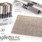 Tovaglietta americana segnaposto colazione pranzo tavola moderna pvc vari 45x30