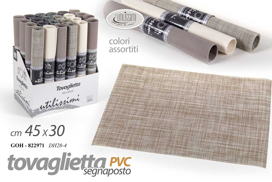8025569822971 Tovaglietta americana segnaposto colazione pranzo tavola moderna pvc vari 45x30 - immagine 1