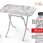 TAVOLO PIEGHEVOLE TAVOLINO SALVASPAZIO CAMERA SCRIVANIA COLOR B MARMO 110*70*h75