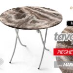 TAVOLO PIEGHEVOLE TAVOLINO SALVASPAZIO CAMERA SCRIVANIA COLOR MARMO 90*h75 cm G