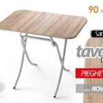 TAVOLO PIEGHEVOLE TAVOLINO SALVASPAZIO CAMERA SCRIVANIA COLOR ROVERE 90*60*h75cm