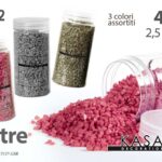 PIETRE DECORATIVE SASSI VASI PIANTE DECOUPAGE EVENTI COLOR ASSOR 2,54MM 400 GR